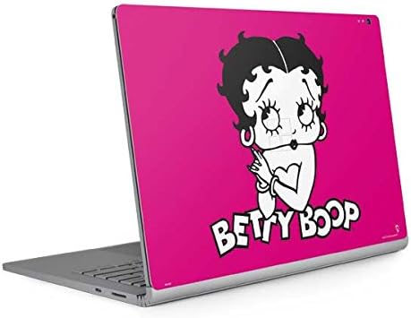 Skinit Decal Laptop Skin compatible with Surface Book 2 13.5in - Officially Licensed Betty Boop Betty Boop Pink Background Design