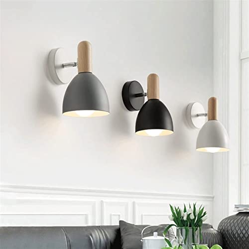Apliques de pared modernos con interruptor y enchufe ajustable para dormitorio 2
