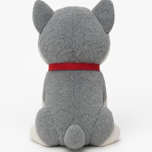 Image of Husky Dog Soft Toy 30 cm Cute Plush Husky Puppy Stuffed Animal | Realistic Siberian Husky Plush Toy for Kids & Gift | Soft Cuddle Toy for Home Decor
