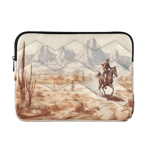 Funda para portátil 13-14 pulgadas Western Desert Cowboy miniatura 1