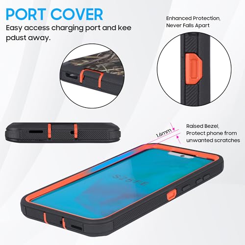 Coque Samsung S25 FE antichoc robuste : housse camouflage avec protecteur d'écran