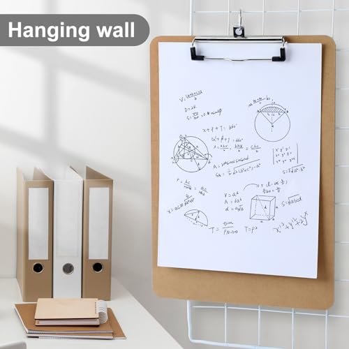 Macroclo WOOD CLIPBOARD-01-1PCS Wood Clipboards, Letter Size Hardboard Clip Board 8.5X11 For Classroom, Students, Kid, Woman, A4 Standard Clipboard Size 9 Inch X 12.5 Inch With Low Profile Clip thumb #5