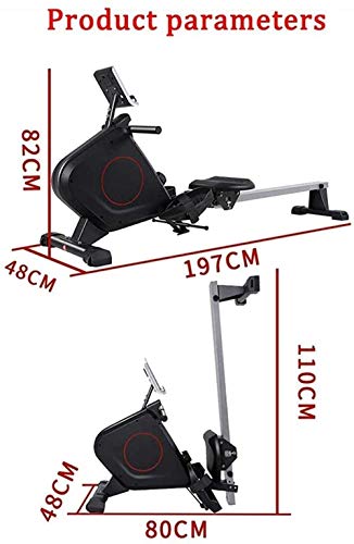 Image of Home Rowing Machine for Home Use Foldable Silent Magnetic Control, Male and Female Weight Loss Muscle Training Water Rowing Machine, Aerobic Exercise Fitness Equipment
