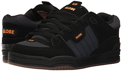 Image of Globe Men's Fusion Shoe, Black /Ebony /Orange, 7.5 Regular US