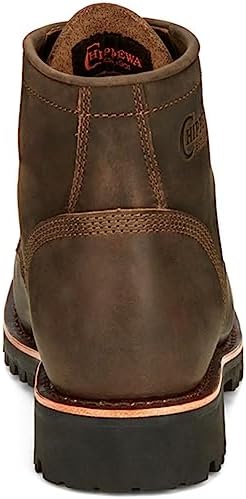 Chippewa Mens Classic 2.0 6 Inch Electrical Steel Toe Work Safety Shoes Casual - Brown - Size 11 D | Image 4