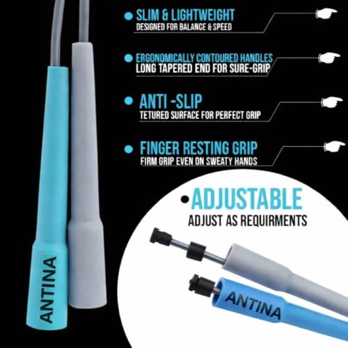 Image of Worldwide Adjustable Skipping Rope for Men & Women Speed Jump Rope for Exercise, Gym, Sports & Fitness