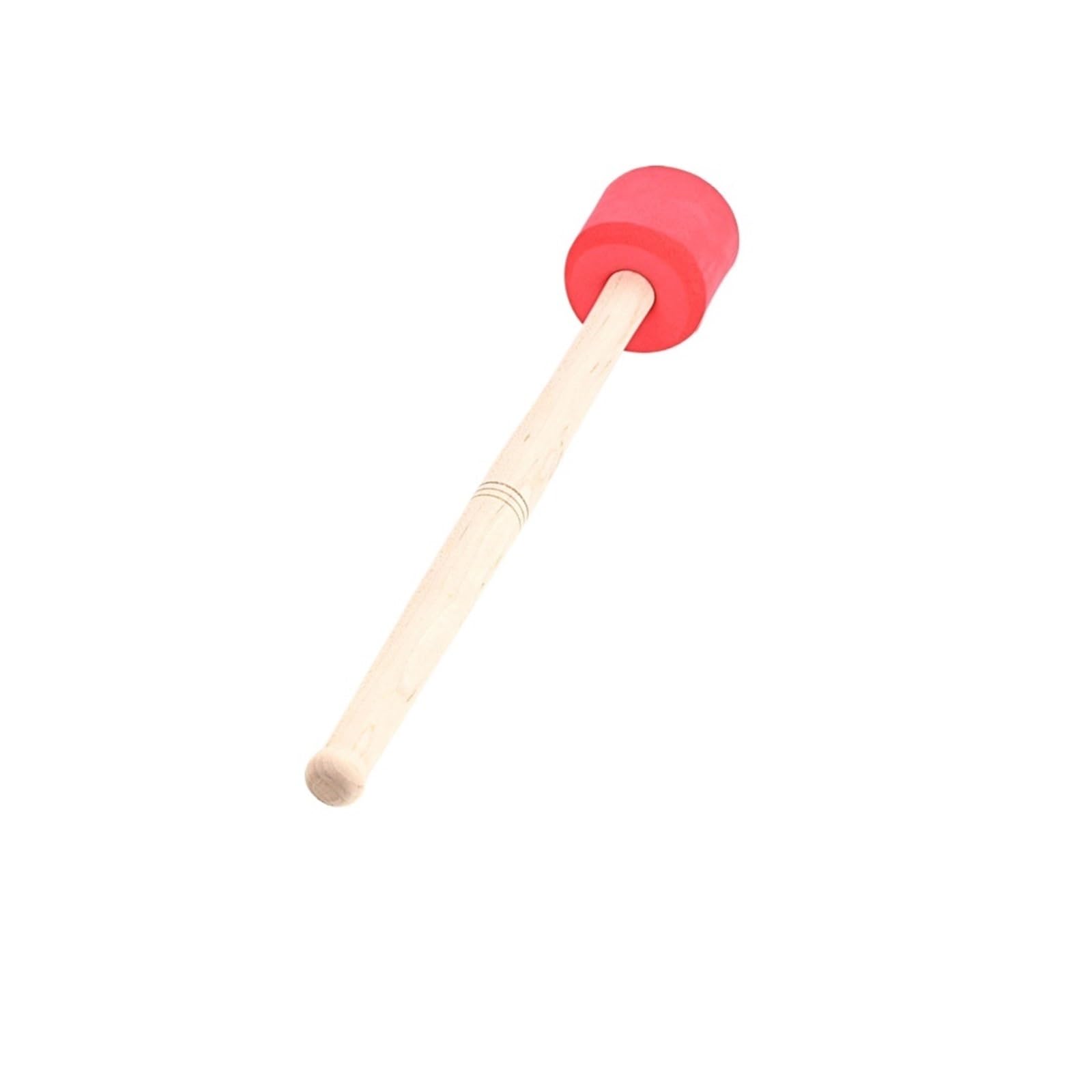 Bass Drum Mallet Holz-Schlagzeugstöcke, Bassdrumstöcke for Blasorchester, Musik-Schlagzeugstöcke, Perkussionsstöcke(Red)