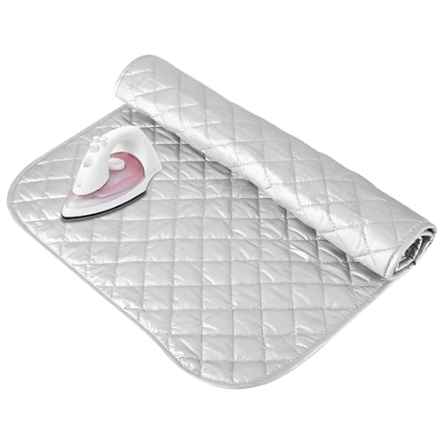 Ironing Mat, Portable Ironing Board, Foldable Abletop Ironing Boards, Table Top Ironing Boards for Travel and Business Trips Steam Ironing on a Table or Bed