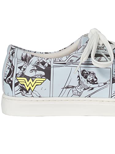 Image of The Souled Store Women Official Wonder Woman: Indestructible Power Sneakers for Women Casual Shoes Branded Chunky Sports Shoe Soft Sole Stylish Snickers Classic Multicolor Funky Trendy Dail