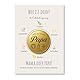Milaboo® Entscheidungsmünze „Mama oder Papa“ – Goldene Münze (4,5 cm) mit Karte – lustiges Geschenk für frischgebackene Eltern, Baby Shower, Geburt & Familienalltag (Gold)