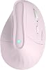 KYSONA Vertical Ergonomic Mouse 57° Wireless Bluetooth & 2.4 GHz 5 DPI Levels Quiet Clicks Wrist Friendly - PC/Mac/Laptop Pink