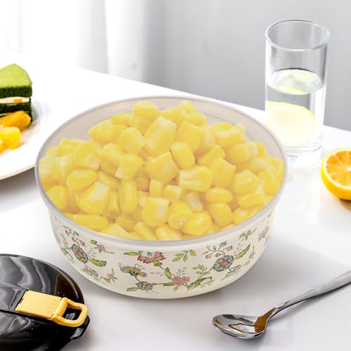 Juego de 5 tazones de mezcla esmaltados con tapas miniatura 6