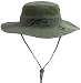 Camo Coll Outdoor Sun Cap Camouflage Bucket Mesh Boonie Hat (Army Green, One Size)