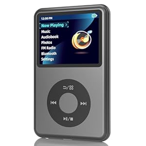 Y1 Mp3 Player with Bluetooth 128G Innioasis Version Upgrade Portable Mini HiFi Sound Bluetooth Walkman Digital Music Player 2.4″ Screen Nice Gift for 2025 Black