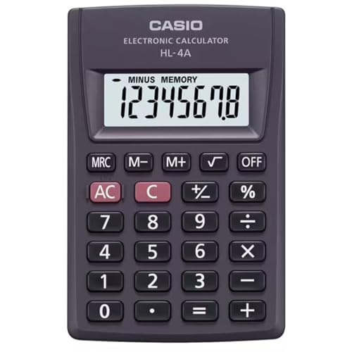 Calculadora de Bolso, 8 Dígitos, Big Display, Preta, Casio