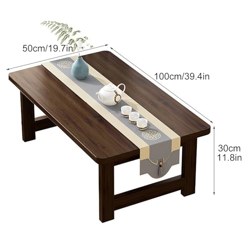 Table basse japonaise en bois minimaliste et épurée