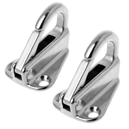 Hominas Ganchos para Aparejo de Canoa, Gancho de Resorte de Acero Inoxidable Guardabarros Tipo Snap de Gancho Pendiente 2 Paquete para Barco