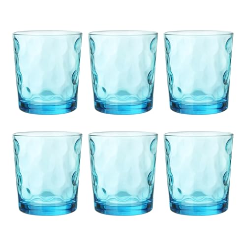 Pasabahce 496187 Space Confezione 6 Bicchieri, Vetro, Azzurro, 25,5 Cl