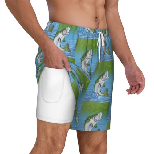 Bañador de pesca para hombre con bolsillos para playa y surf casual 2