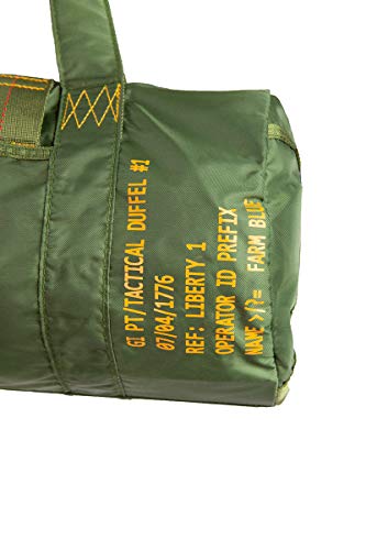 Farm Blue Military Man Duffle Bag – Vintage Tactical Duffel Bags w/Pockets - Image 6