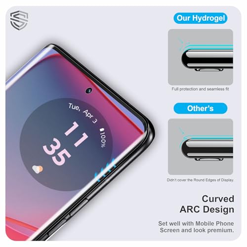Image of Anti Glare Matte TPU hydrogel Edge to Edge Screen Protector Guard For Motorola Edge 50, Edge 50 Pro and Edge 50 Ultra (6.7 Inch) With Installation Kit | Support Fingerprint | Edge to Edge