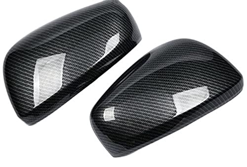 IENQBVL Per R&ENAULT per Kadjar 2016-2019 in Fibra di Carbonio ABS Chrome Car Copertura dello Specchio Retrovisore Trim Cornice Accessori Esterni Calotte specchietti(Carbon)