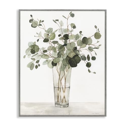 Eucalyptus Herbs Glass Botanical, 16 x 20 Inch Framed Giclée Print