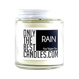 The Smell of Rain 4oz Candle | Glass Jar 4oz | Vegan Soy Wax | Handmade Small Business | Lasts 40+ Hours