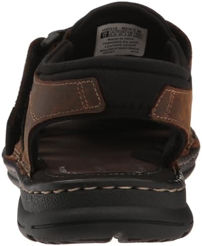 Rockport Men's Darwyn Fishermen Sandal, Brown II Leather, 10.5 W US | Image 2