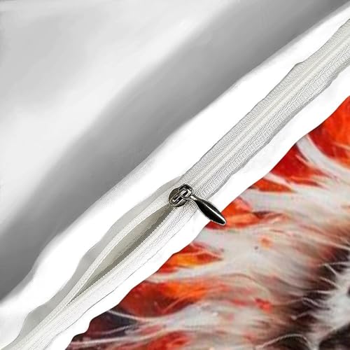 Housse de couette 135x200cm avec impression 3D animaux en microfibre ultra douce