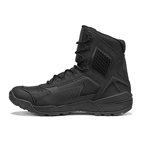 Tactical Research TR1040-T 7 Inch Ultralight Black Tactical Boots for Men - Non-Polishable Leather and Nylon with Slip-Resistant TR HiTRAC Outsole for Police, EMS, and Security, Black - 9.5 R3