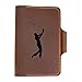 Turbosnail Personalized Leather Golf Scorecard Holder Cover, Handmade Yardage Book Cover Holder With Pencil Holder, Custom Leather Yardage Book Cover Holder, Golf Gift