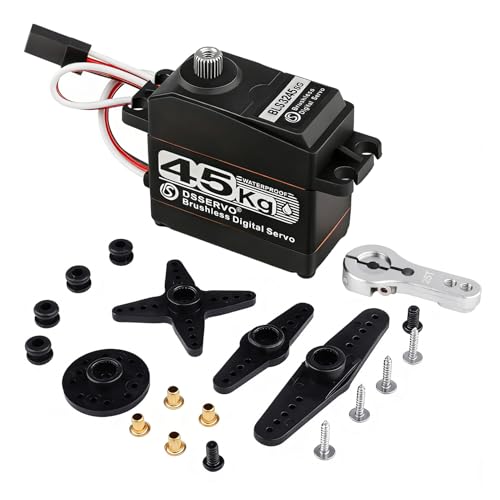 ZOSKAY 45kg Rc Servo Brushless Servo Metal Gear High Torque for TRX4 TRX6 SCX10 III 1/10 RC Crawler Upgrade Parts (45KG-270&deg;)