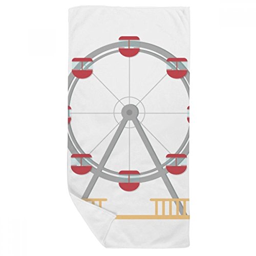 Serviette douce débarbouillette multicolore 35x70cm grande roue de bain