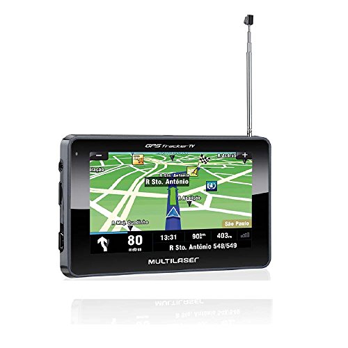 GPS LCD 4,3 Pol. Touch Tv Digital Rádio FM Tts E-Book Multilaser - GP034