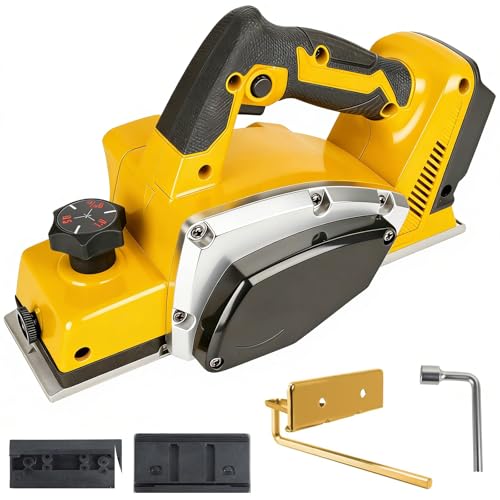 Elektrohobel kompatibel mit DeWalt 20V Akku, 82mm Hobelbreite...