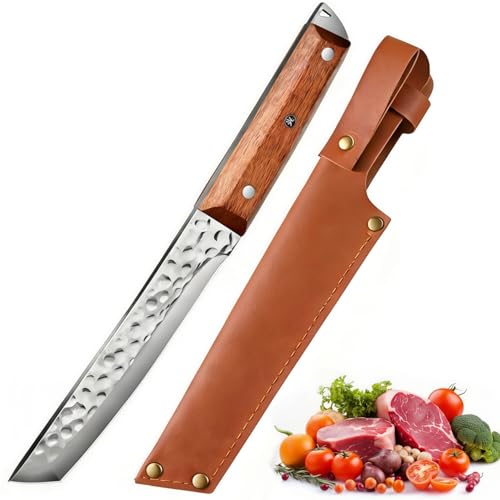 Chefs Knife - High Carbon Steel Japanese Knives Sharp Kitchen Knive with Ergonomic Handle Chopping Knife Meat Knive Cooking Knifes
