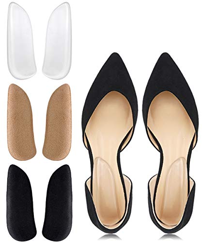 SQHT Orthotics Medial & Lateral Heel Wedge Silicone Insoles for Supination and Pronation