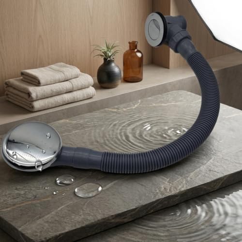 Ajuste universal para agujeros de drenaje de 48 a 60 mm en kit de desagüe para bañera 3