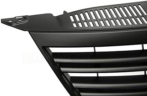 Front Grill Front Central Grill Sport VR-252 Grille Sport Black MaTT compatible with Volkswagen Tiguan 2007 2008 2009 2010 2011