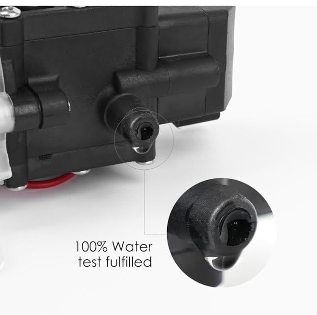 Image of 12V DC High Pressure Water Pump (Earth Sprayer Motor) - 140 Psi Battery Sprayer Machine Diaphragm Pump Motor Used In Farm Agriculture Mist Spray, Car Bike Wash, Sanitizing