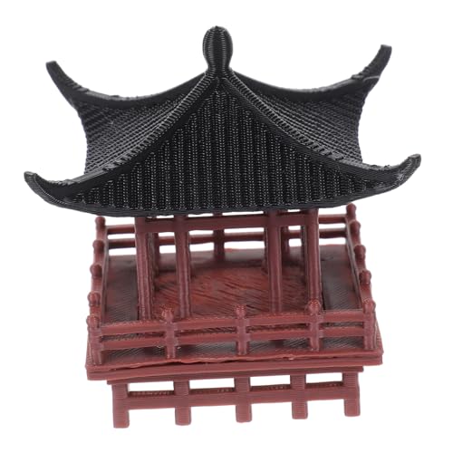NUOBESTY Padiglione Ornamentale in Stile Cinese per Bonsai e Micro Paesaggi Decorazione Artigianale Unica per Giardino e Scrivania Miniatura Tradizionale per Ambienti Interni ed Esterni