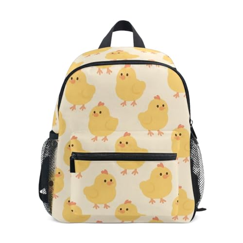 Sweet Chicks Cream Toddler Girls Boys Backpack Kids School Bookbag with Name Tag