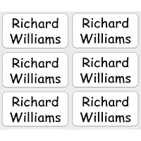 60 Washable Name Stickers No-Iron Stick on Name Labels for Clothes Kids Uniform Name Tags Name Labels for Clothes Care Home Papa Prints