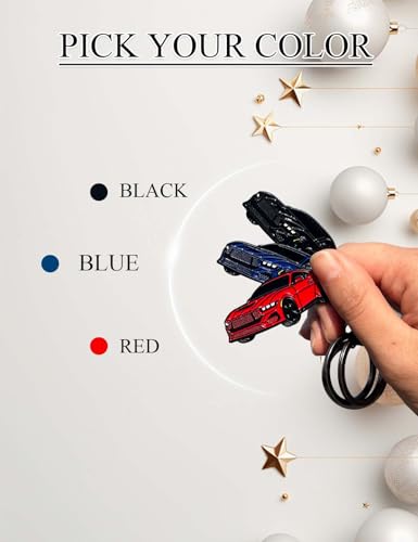 Image of Car Keychain Compatible with Mustang,Metal Key Chain,For Mustang GT Key chain, Enamel Keychain