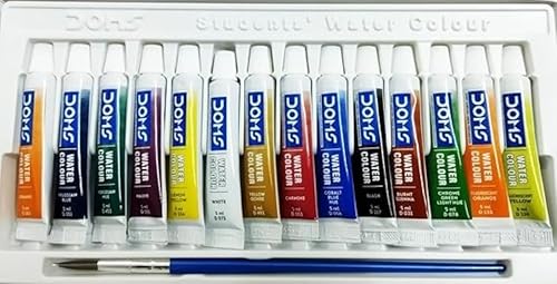 Image of Doms Water Colour Tube | 14 Shades | Deeply Rich and Vibrant Pigment | Quick Drying