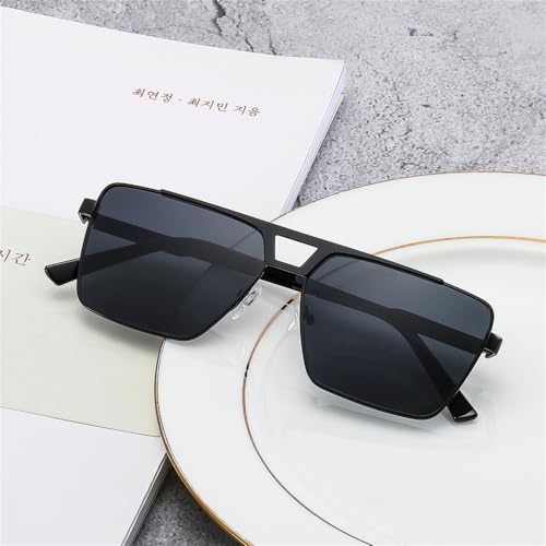 Vintage Metal Sunglasses Men Women Sun Glasses Male Black Driving Shades UV4004
