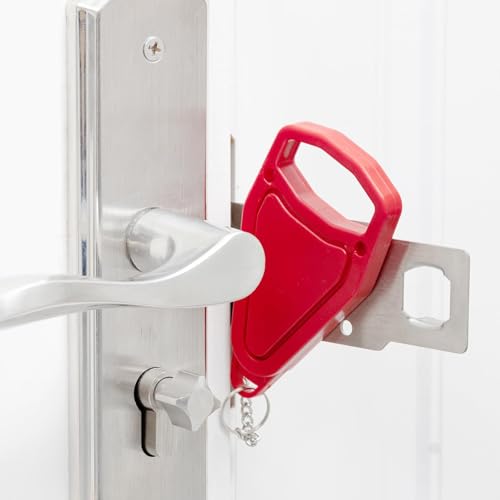 HOME MASTER HARDWARE Travel Portable Door Lock, Door Lock Self-Defense Security Device Suitable in Home Hotel Apartment and Gifts for Women