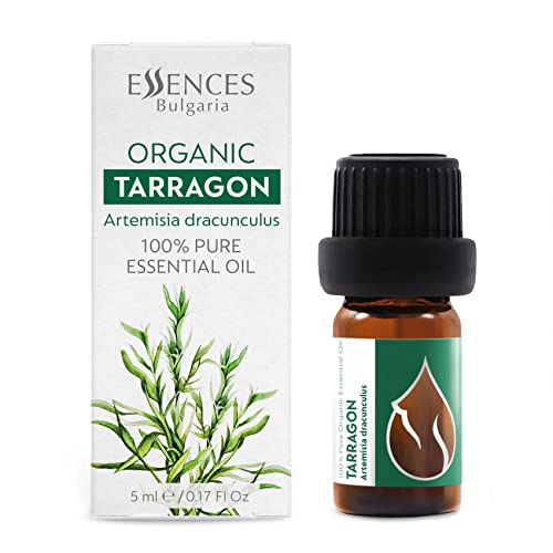 Essences Bulgaria - Huile Essentielle Biologique d`Estragon - 5 ml - 100% Pure, Qualité Thérapeutique - Issue d'une Ferme Familiale - Idéale Pour L'aromathérapie Cover