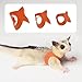 The Lord of the Tools 2 Sets Hamster Gliding Straps Training Walking Vest Sets Large Medium Small with 1.5m Rope for Squirrels Hamsters Mice, Black Brown